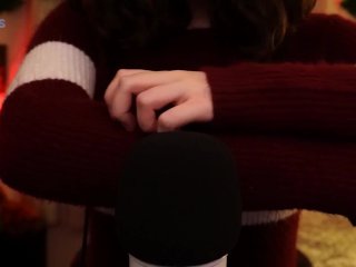 brunette, amateur, asmr, scratching