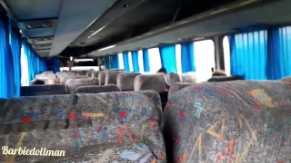Ik Neuk Een Prachtige Blondine Achter In De Bus Naar Echte Cdmx-Video