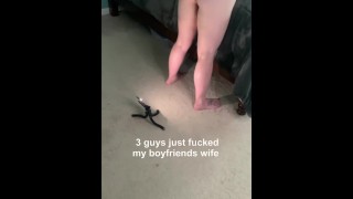 At The Same Time The Husband Fucks Both His Girlfriend And Wife