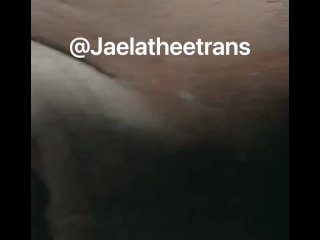 Jaelatheetrans creaming all over Dick 