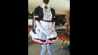 Caturday Dress Up Butt Plugged Maid