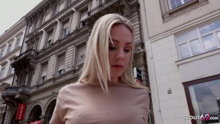 GERMAN SCOUT - FOTO MODEL ANGIE TALK TO ROUGH FUCK AT STREET CASTING I RAW RIMMING GAGGING