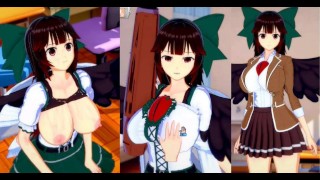 [Hentai Game Koikatsu! ] Sex s Re nula Velké kozy Utsuho Reiuji. 3DCG Erotické anime video.