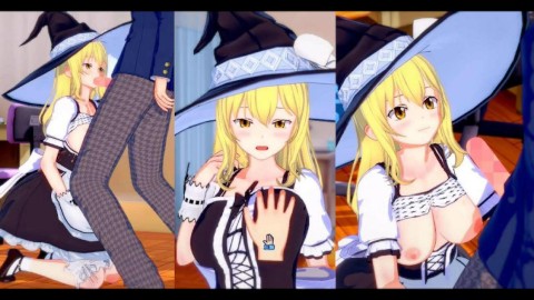 【エロゲーコイカツ！】東方 霧雨魔理沙3DCGアニメ動画(東方Project)[Hentai Game Koikatsu! Touhou Marisa Kirisame(Anime 3DCG Vide