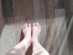 Playing footsies in the sunshine