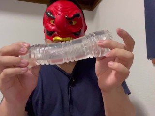 Пухлый японский мужик наслаждается японской искусственной вагиной