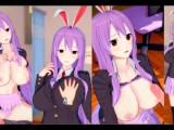 [Hentai Game Koikatsu! ]Have sex with Touhou Big tits Reisen Udongein Inaba. 3DCG Erotic Anime Video