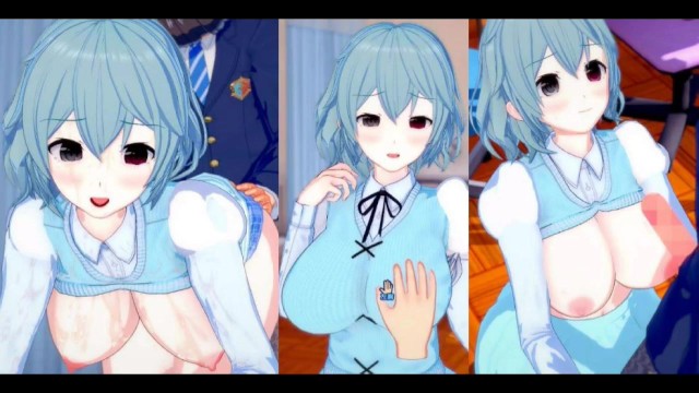 [Хентай-игра Коикацу! ] Займитесь сексом с Touhou Большие сиськи Kogasa Tatara. 3DCG Эротическое ани
