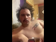 CRAZY PERSON EATS BURKER KING CHICKEN FRIES NAKED