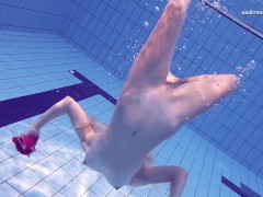 Elena Proklova shows how sexy can one be alone in the pool