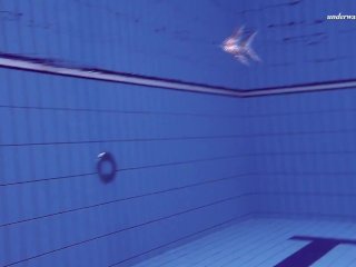 Elena Proklova shows how sexy can one be alone in the pool