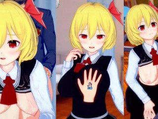 [gioco Hentai Koikatsu! ]fai Sesso Con Touhou Grandi Tette Rumia. Video Di Anime Erotiche 3DCG.