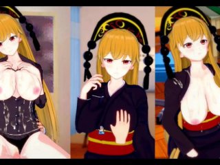 breasts massage, bukkake, junko, hentai touhou