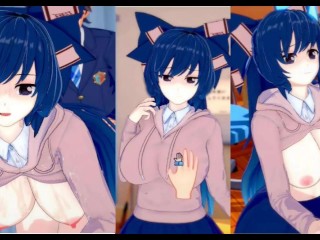 [hentai Game Koikatsu! ]have Sex with Touhou Big Tits Shion Yorigami.3DCG Erotic Anime Video.
