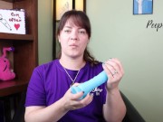 Preview 5 of Toy Review - Touch And Glow 8" Glow in the Dark Dildo, Dual-Layer Silicone