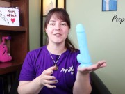 Preview 6 of Toy Review - Touch And Glow 8" Glow in the Dark Dildo, Dual-Layer Silicone