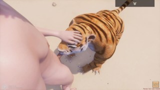 Life Fucking A Tiger Girl With Fur
