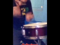 Drumming with barbecue skewers