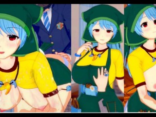 [hentai Game Koikatsu! ] Faça Sexo com Touhou Peitões Keiki Haniyasushin.Vídeo 3DCG Anime Erótico.