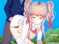 【エロゲーコイカツ！】爆乳「茨棘」のおっぱい揉みまくりH！巨乳仁王立ち手コキ・フェラ・パイズリ・正常位・バック3DCGアニメ動画[Hentai Game Koikatsu!