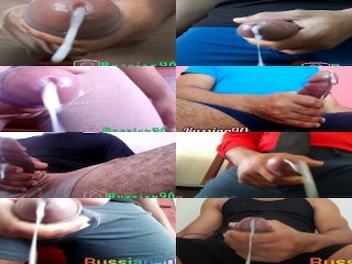 multiple cumshots, homemade, compilation, solo male