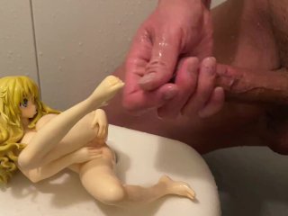 エロフィギュア ぶっかけ 素人オナニー 気持ちよく感じてすぐに射精