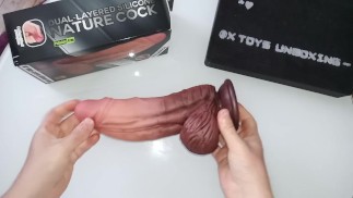 Lovetoy XXL двухслойный силиконовый фаллоимитатор для члена - UNBOXING Bottomtoys