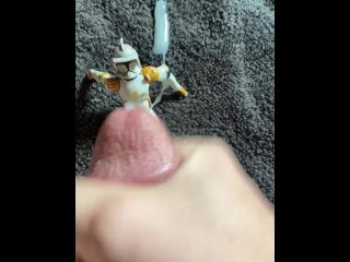 stormtrooper, hot guy masturbating, solo male, fetish