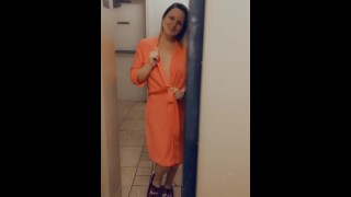 Milf Strips Naked In The Hotel Lobby Elevator