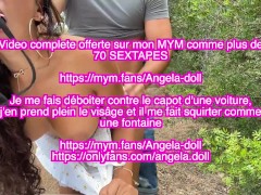 Angela Doll - un Mec me Baise Contre Le Capot D'une Voiture et me Fait Squirter Comme Une Chienne