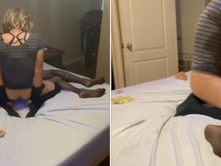 The Sexy Sissy Slut Stepsisters Have A Passionate Thunderstorm fuck