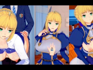 [hentai Gra Koikatsu! ] Uprawiaj Seks z Fate Duże Cycki Artoria Pendragon.3DCG Erotyczne Wideo Anime