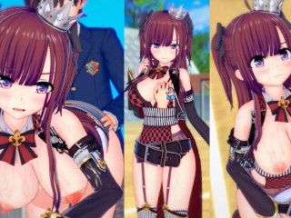 【エロゲーコイカツ！】爆乳JK「ナコ(オリキャラ)おっぱい揉みまくりH！巨乳仁王立ち手コキ・フェラ・パイズリ・正常位・バック3DCGアニメ動画[Hentai Game Koikatsu!