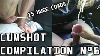 6 Loads Cumshot Compilation