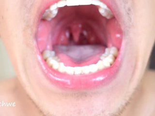 Delicious wet and moist tongue