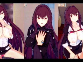 [Hentai-Spiel Koikatsu! ]haben Sie Sex Mit Fate Big Titten Scáthach.3DCG Erotisches Anime-Video.