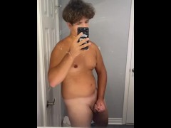 Teen almost caught naked