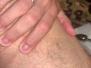 Preview 3 of Guy is Moaning when Fucking in Anal by Wife's Buttplug to Test his Virgin Asshole Part 1