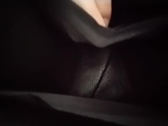 Crossdresser, pantyhose, light blue panties!