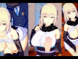 [Hentai Game Koikatsu! ]Have sex with Fate Big tits Okita Souji.3DCG Erotic Anime Video.