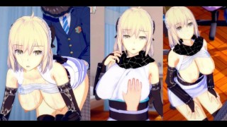 [Hentai-Spiel Koikatsu! ]Haben Sie Sex mit Fate Big Titten Okita Souji.3DCG Erotisches Anime-Video.