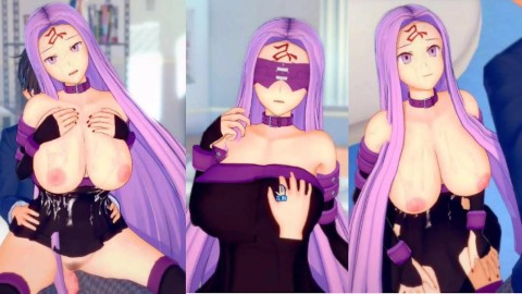 [Hentai Game Koikatsu! ]Have sex with Fate Big tits Medusa.3DCG Erotic Anime Video.