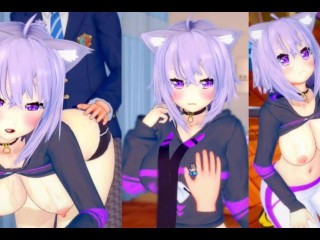 [gioco Hentai Koikatsu! ]fai Sesso Con Grandi Tette Nekomata Okayu.Video Di Anime Erotiche 3DCG.