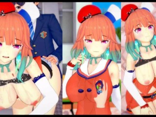 [hentai Game Koikatsu! ]have Sex with Big Tits Vtuber Takanashi Kiara.3DCG Erotic Anime Video.