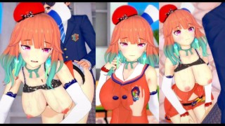 [Gioco Hentai Koikatsu! ]Fai sesso con Grandi tette Vtuber Takanashi Kiara.Video di anime erotiche3d