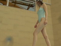 Video Libuse the girl in striped body suit