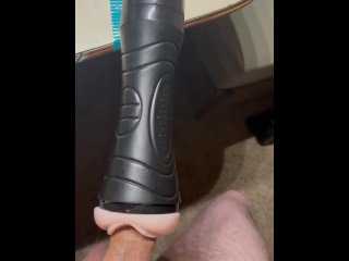 curved dick, masturbate, vertical video, public