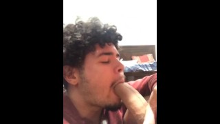 Roommate Sucking On A Latino Monster Cock