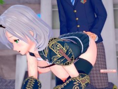 【エロゲーコイカツ！】VTuber 白銀ノエル3DCG巨乳アニメ動画(バーチャルYoutuber)[Hentai Game Koikatsu! Shirogane Noel(Anime 3DCG