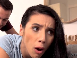 STUCK4K_Bombshell Didnt Know Her Roommate HasKinky Plans for Her